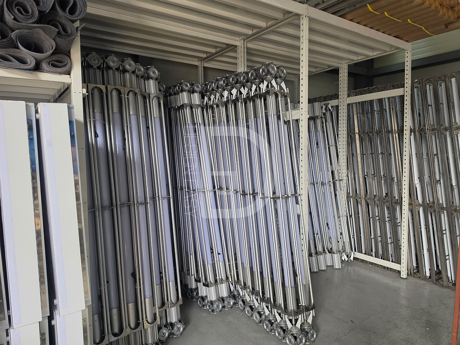 본사 물류 창고_트러스 부스 자재